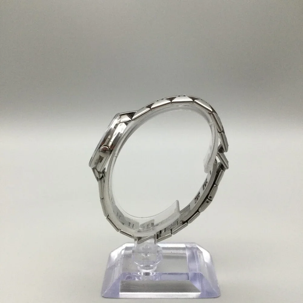 Swiss Movado Mirror Sapphire Watch Women 28mm Silver Tone New Battery 7.25